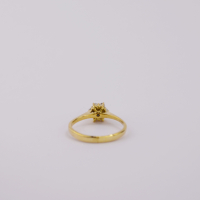 ring gold 9K wih emerald and CZ