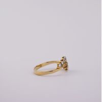 ring goud 9K met CZ