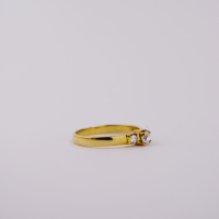 ring goud 9K met CZ