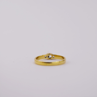 ring goud 9K met CZ