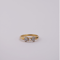 ring goud 9K met  CZ
