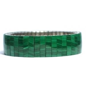 bracelet malachite 15mm