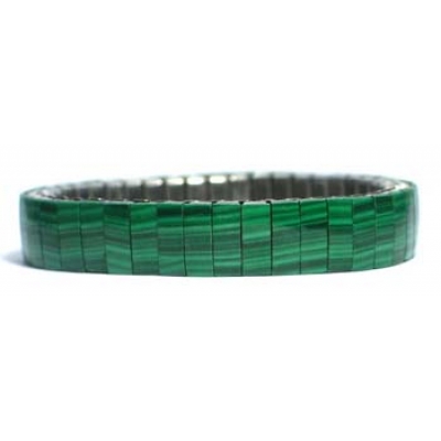 bracelet malachite 9mm