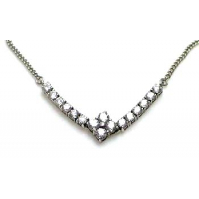 collier 925 argent avec CZ