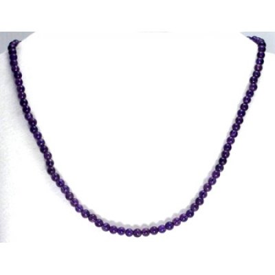 Necklace amethyst 4mm