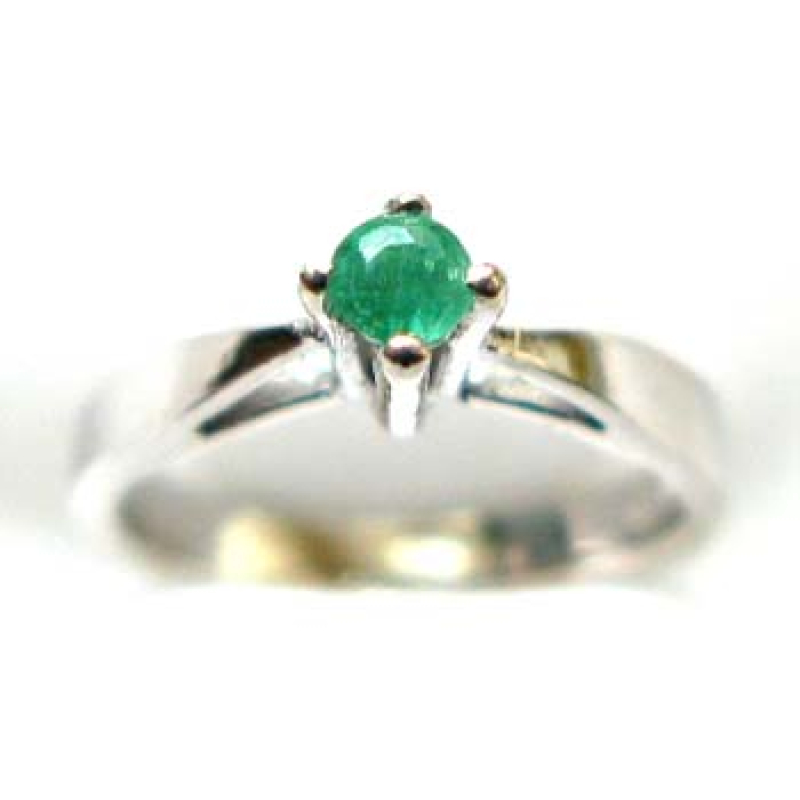 hanger 925 zilver met smaragd