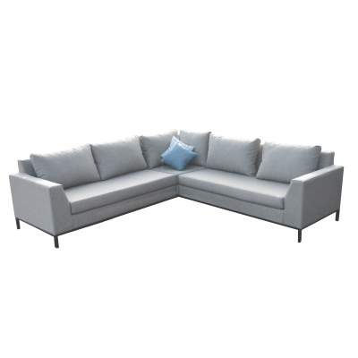 Cornner sofa grey chiné