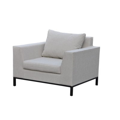 Lounge chair grey chiné