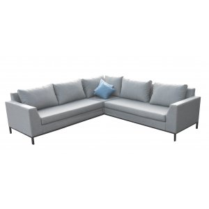 Cornner sofa grey chiné