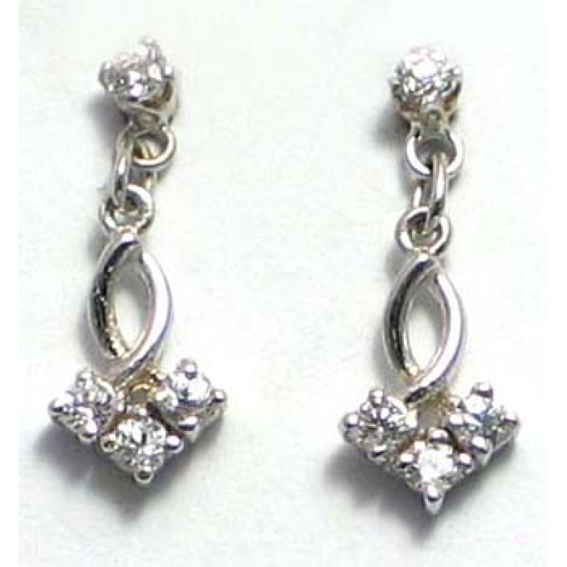 oorbel zilver 925 met cz