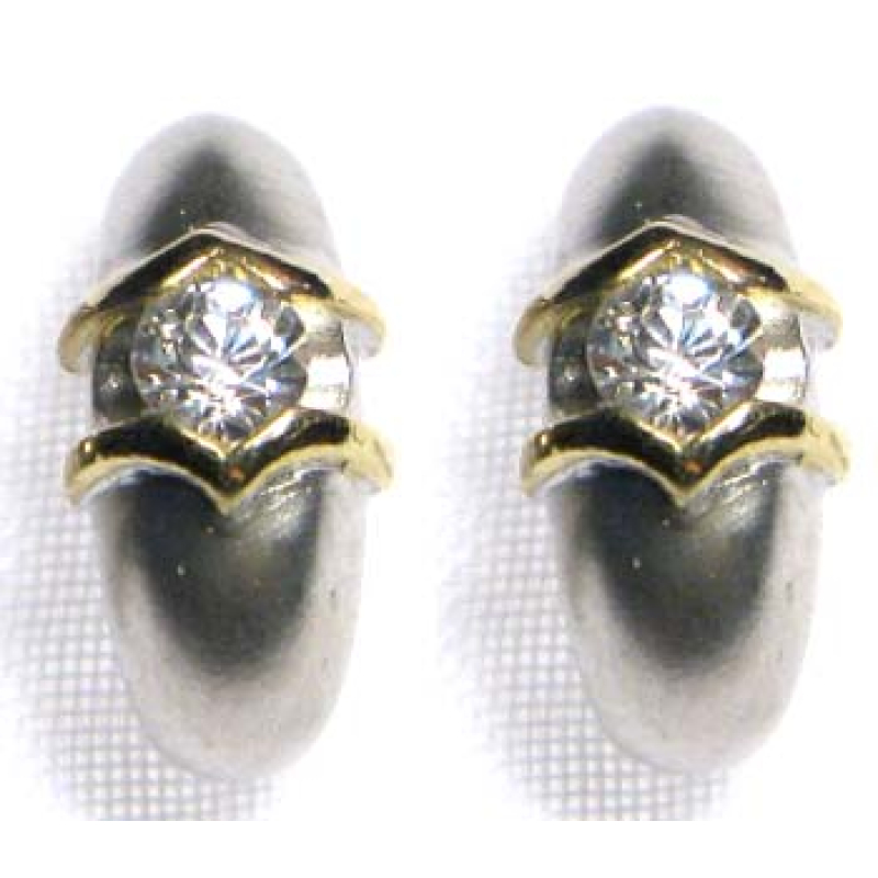 oorbel zilver met cz