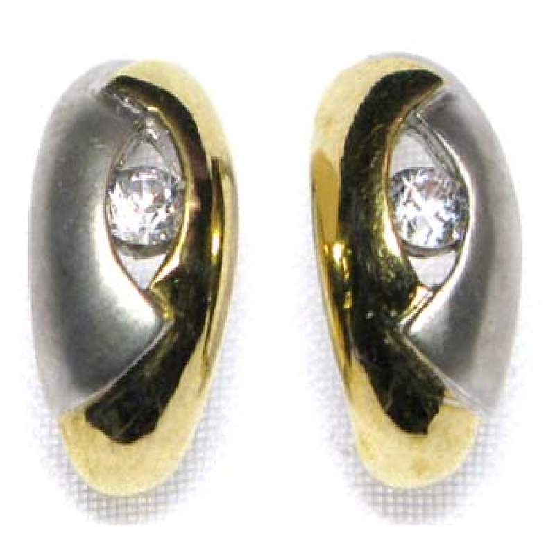 oorbel zilver met cz