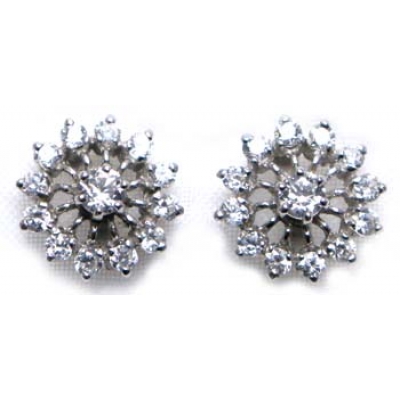 boucles d'orreille argent 925 et cz