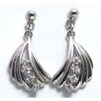 oorbel zilver 925 met cz