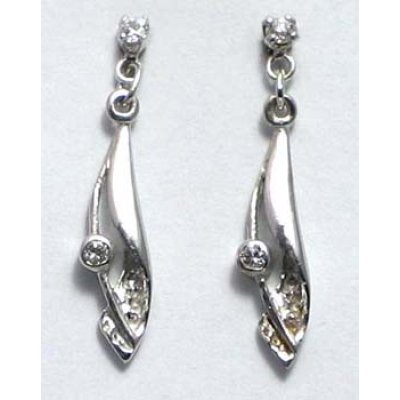 oorbel zilver 925 met cz