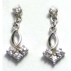 oorbel zilver 925 met cz