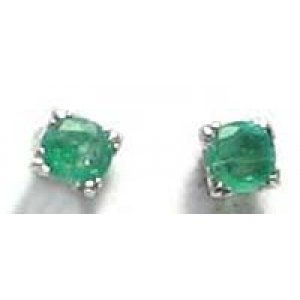 oorbel zilver 925 met smaragd