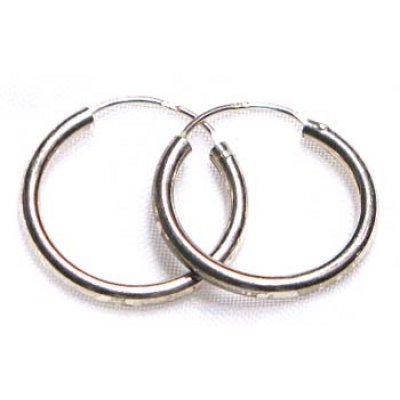 earring silver creoles