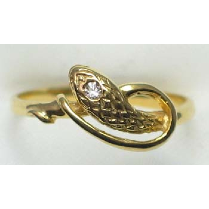 ring goud 9K met CZ