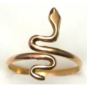 ring gold 9k snake