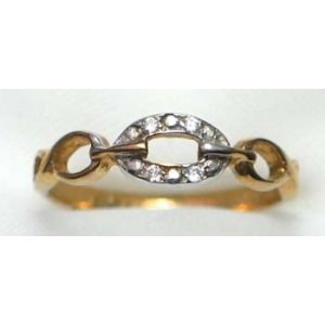ring goud 9K met CZ