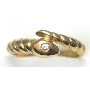 ring goud 9K met CZ