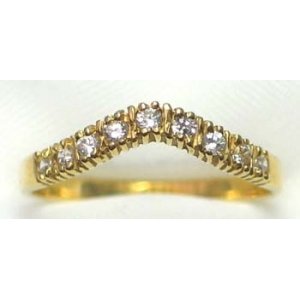 ring goud 9K met CZ