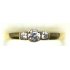 ring goud 9K met CZ