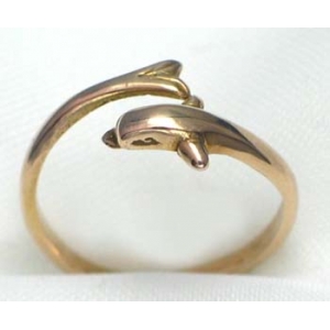 ring goud 9k dolfijn