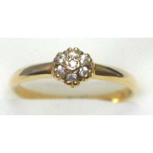 ring gold 9K with CZ