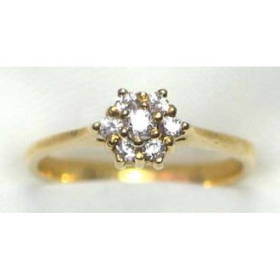 ring gold 9K with CZ