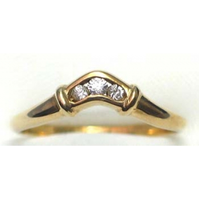 ring goud 9K met  CZ