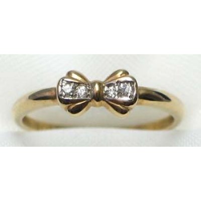 ring goud 9K met  CZ