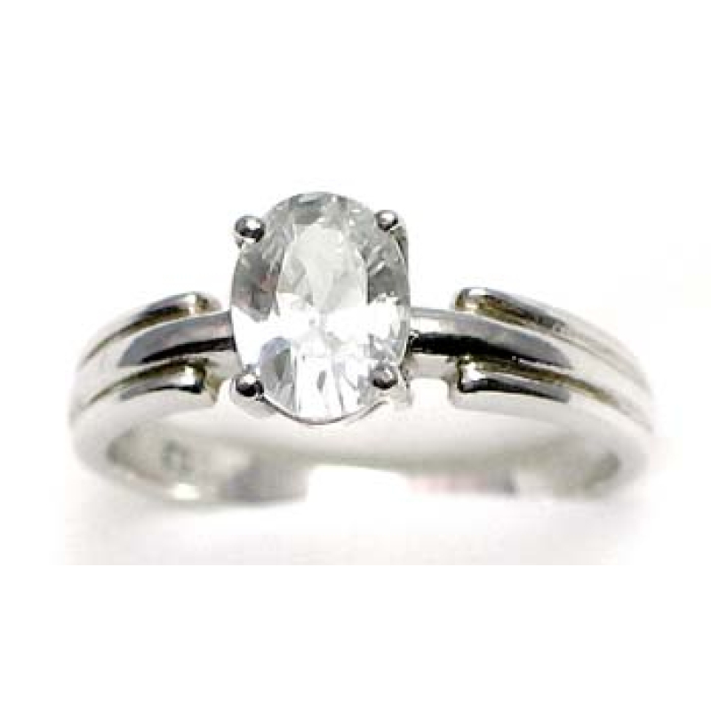 bague argent 925 rhod avec CZ