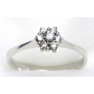 bague argent 925 rhod avec CZ