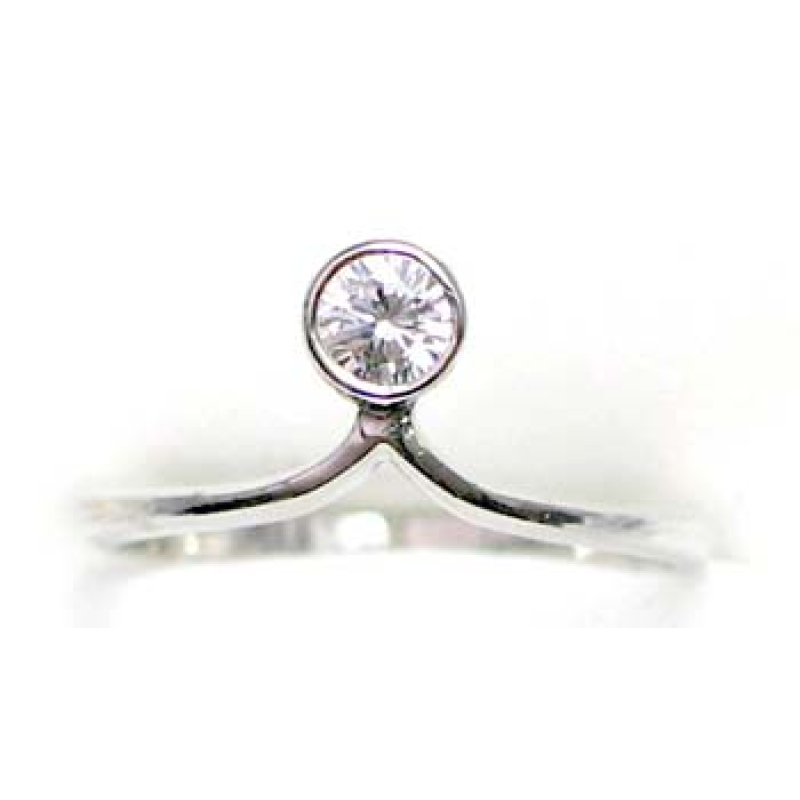 bague argent 925 rhod avec CZ