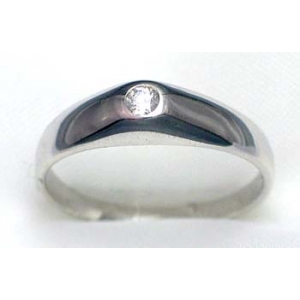 bague argent 925 rhod avec CZ