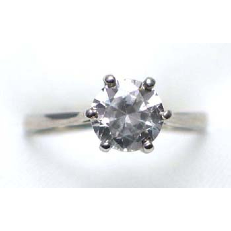 bague argent 925 rhod avec CZ