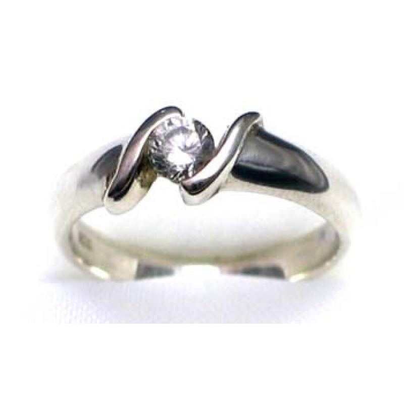 bague argent 925 avec CZ