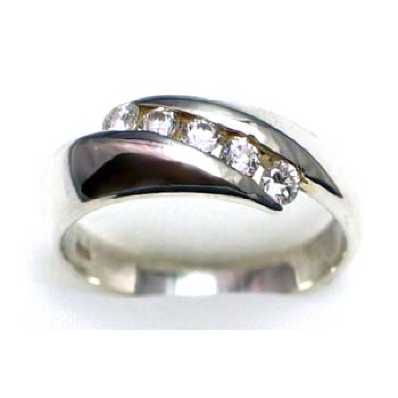 bague argent 925 avec CZ