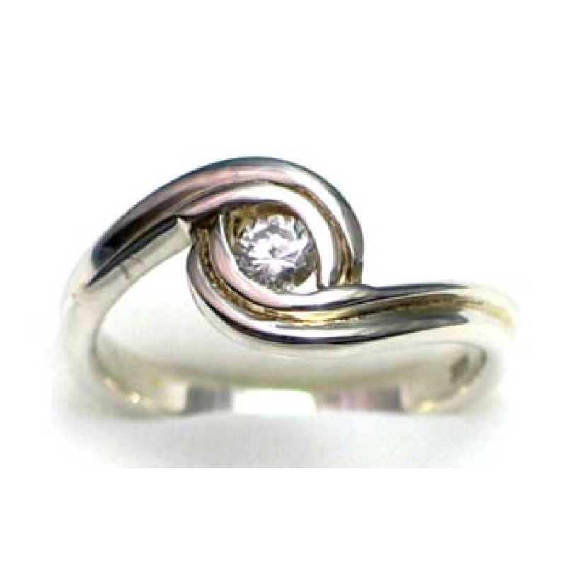 bague argent 925 avec CZ