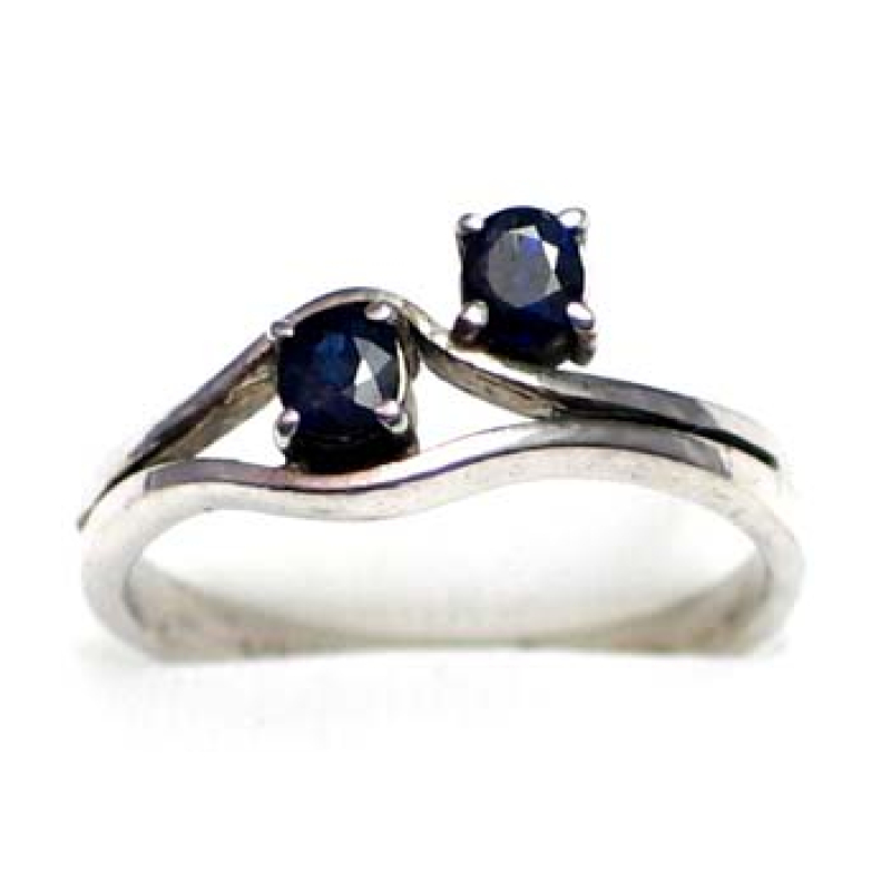 ring silver 925 with sapphire 