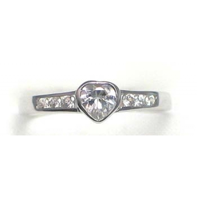 ring silver 925 rhod with CZ