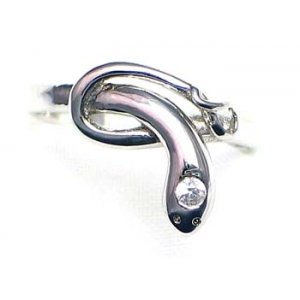 bague argent 925 rhod avec CZ