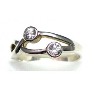 bague argent 925 avec CZ