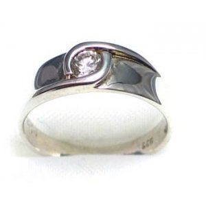 bague argent 925 avec CZ