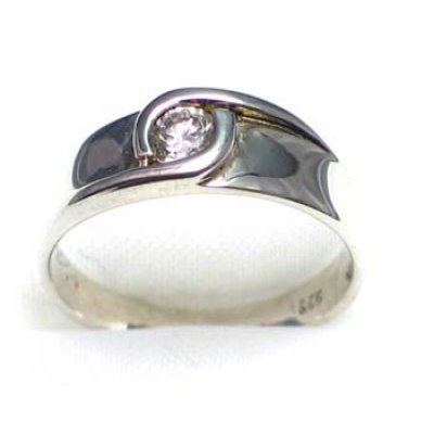 ring zilver 925 met CZ