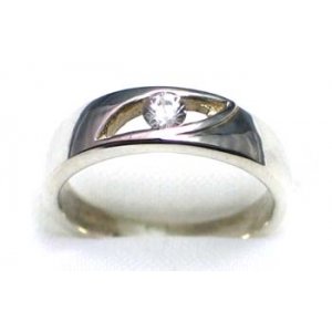 bague argent 925 avec CZ