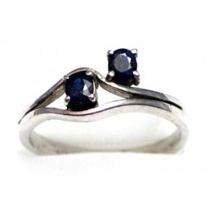 ring silver 925 with sapphire 