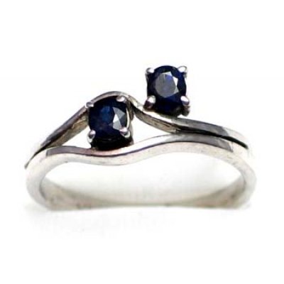 ring silver 925 with sapphire 